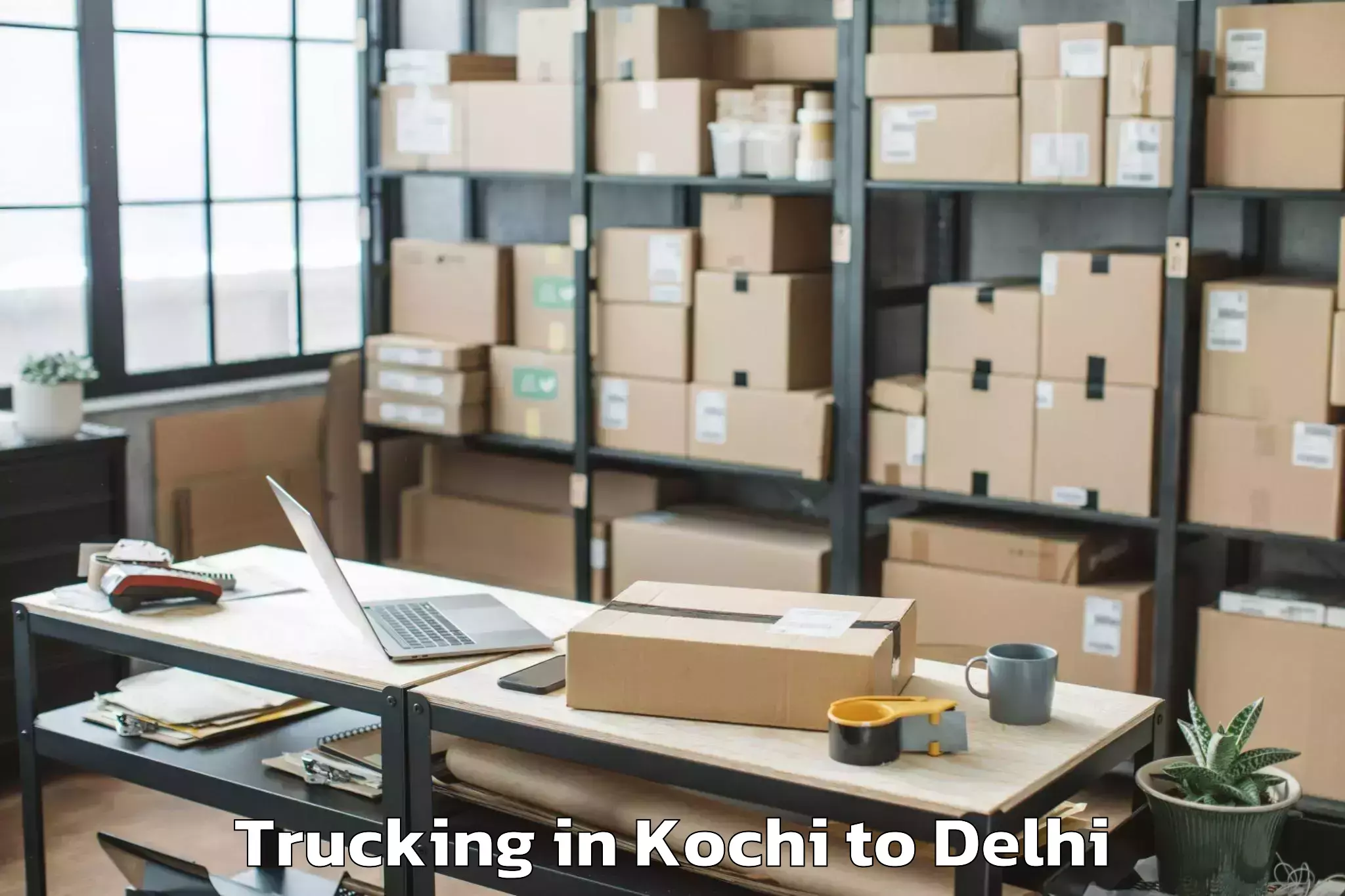 Book Your Kochi to Okhla Industrial Estate Okhla Trucking Today